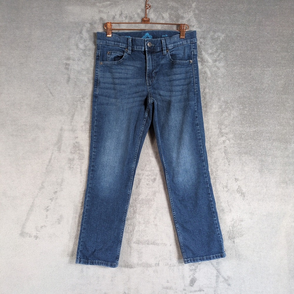 Thereabouts Boys Slim Fit Jeans Blue Medium Wash 12 Husky Adjustable Waist